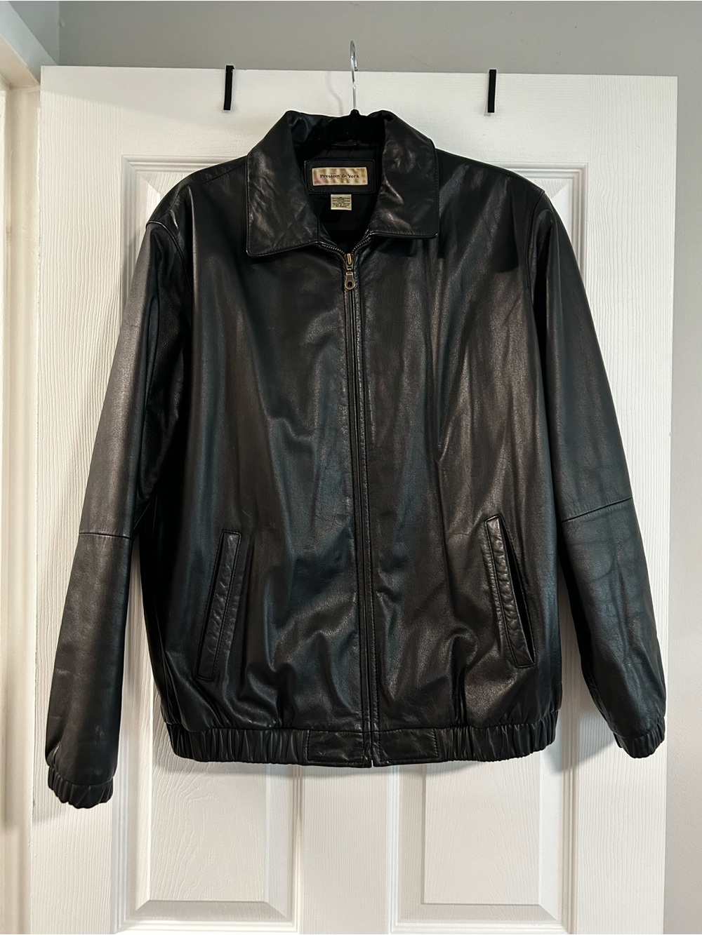 Men's Preston & York Genuine Leather Lining Leather Jacket
